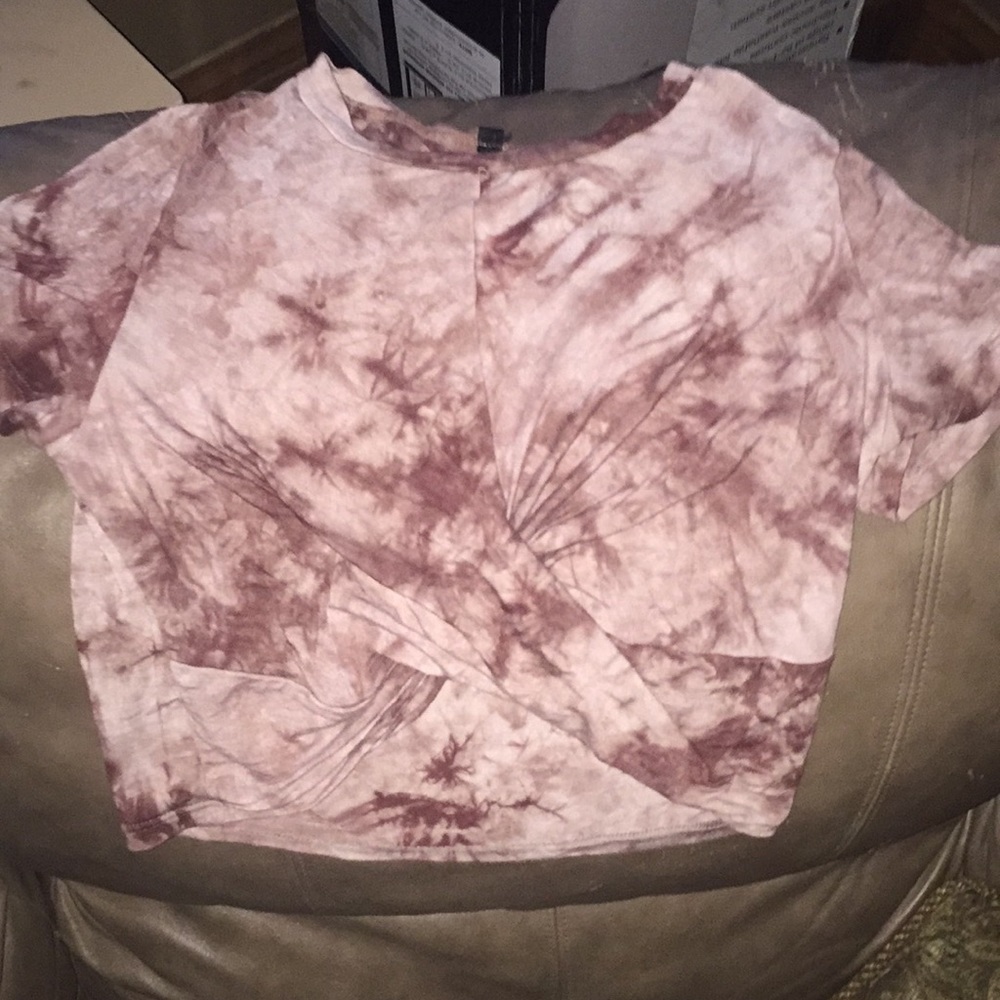 Tie dye Twist Front Top